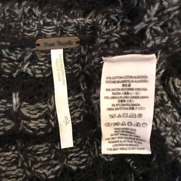 Free People Striped Knit Cardigan Sweater - Picture 4 of 5